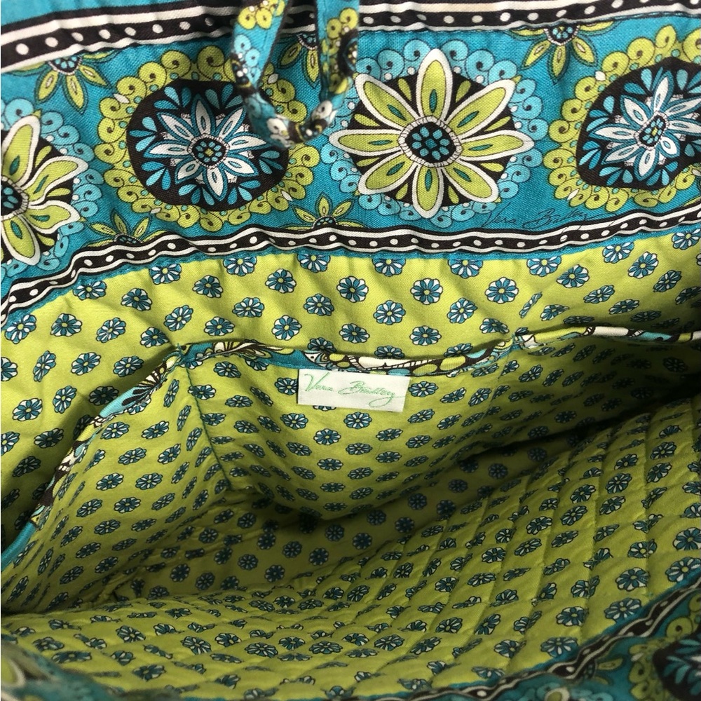 3 Retired Vera Bradley Peacock Pattern - Tote, Wristlet Purse and Checkbook Case - Picture 16 of 16